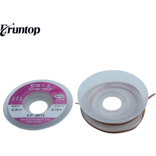 2PCS Width 2.0mm BGA Desoldering Wire Solder Wick CP-2015 Length 0.75m