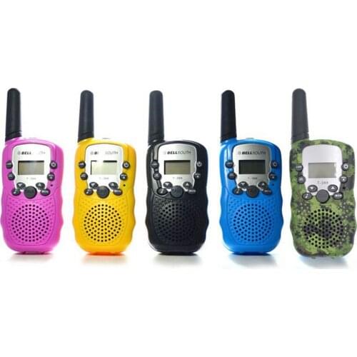 2 pieces T388 Mini Walkie Talkie Kids Radio 0.5W UHF 462-467MHz 22CH Portable Radio Station Handheld Radio Gift