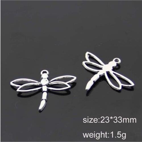 20pcs/bag Vintage dragon butterfly charms pendants For DIY necklaces,earrings or bracelets