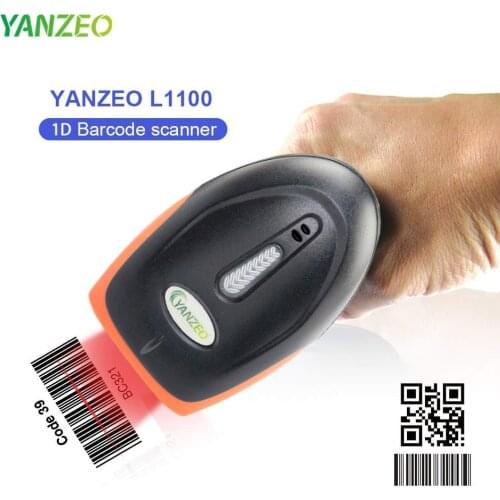 2021 Newest Upgraded Yanzeo L1100 Wired 1D Handheld Barcode Scanner CCD Bar Code Reader for Mobile Payment Screen Code Reader