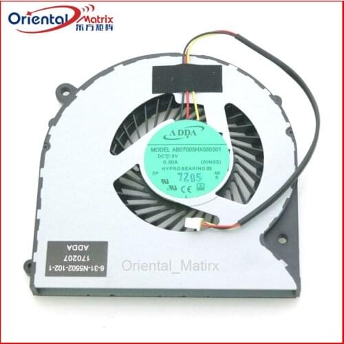 Free Shipping AB07005HX080301 DFS551205WQ0T 5V 0.50A For HASEE T6Ti-X5 X7 X55 Computer CPU VGA Cooling Fan