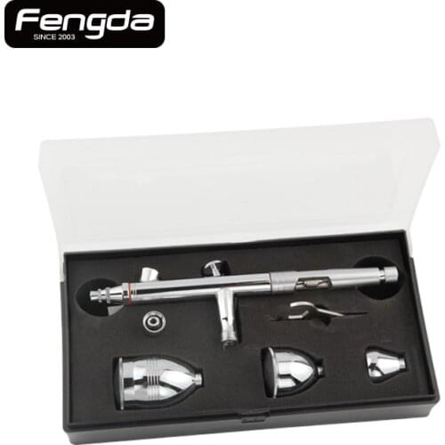 Free shipping FENGDA BD-183 double action airbrush spray gun face body painting tattoo hand tools gravity feed type