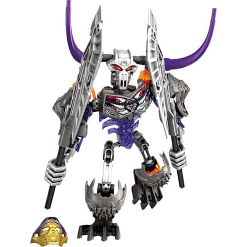 BIONICLE Skull Basher Action Figures Building Block Toys Set For Kids Christmas Boy Gift Compatible Major Brand 74pcs/Set