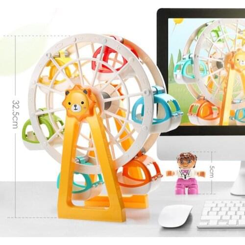 Big Block Big Size 32.5cm Ferris Wheel Bricks Toy Kids Colorful Paradise DIY Building Blocks Early Educational Toy Children