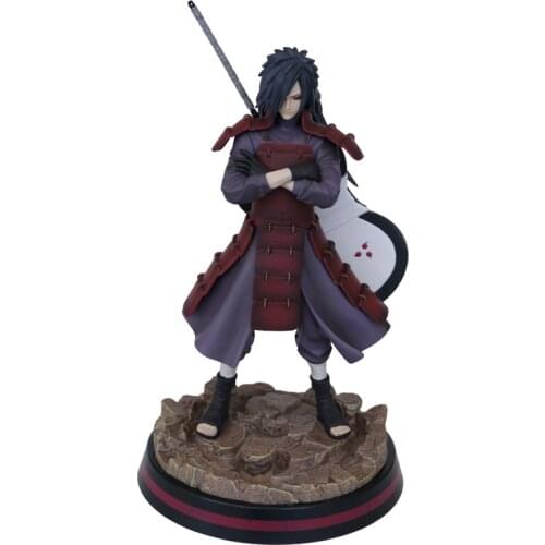 Naruto Shippuden Anime Model PVC Uchiha Madara GK Action Figure 32CM POP Statue Collectible Gift Toys For Children Figma