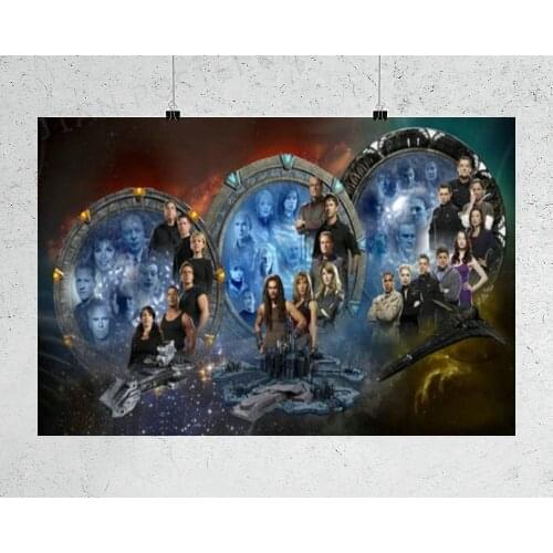 H165 Stargate Universe Robert Carlyle Space USA TV Wall Sticker Silk Poster Art Home Decoration