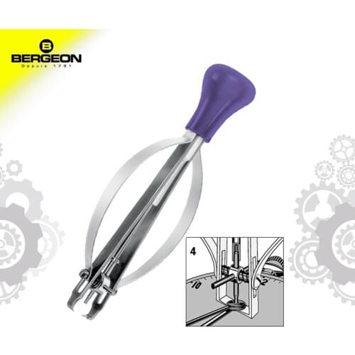 BERGEON 30669-4 needle pliers are used to remove the clock timer watch repair tool