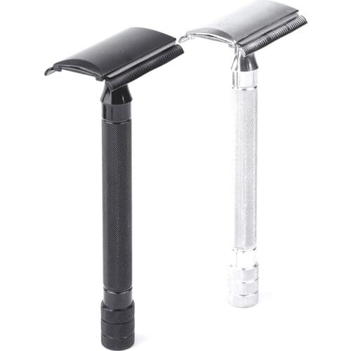 Double Edge Classic Mens Shaving Mild Hair Removal Shaver It With Small Brush Adjustable Safety Razor