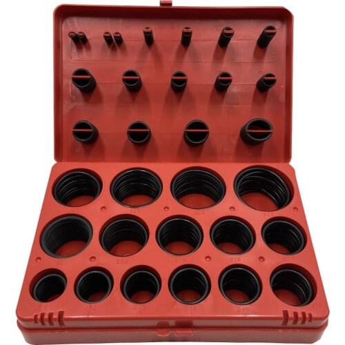 PG O Ring Kit Orings Assortment Kit 382-Piece Black Buna 70A Durometer 30-Sizes for Plumbing Automotive and Faucet Repair