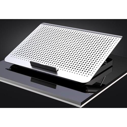 Laptop Cooler Dual USB Adjustable Portable Low Noise Notebook Cooling Pad for Gaming