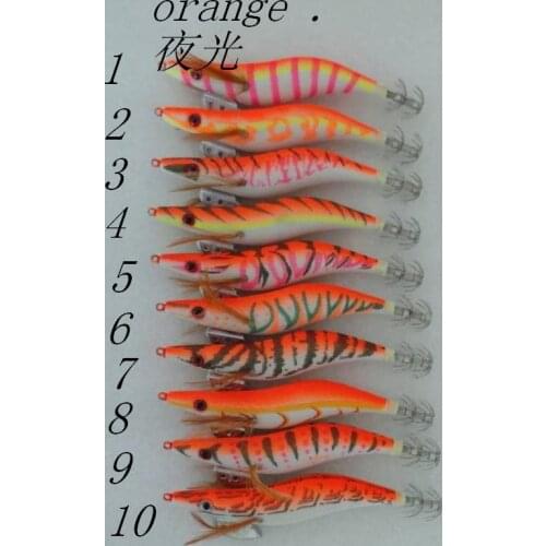 MR OCTOPUS 20pcs squid jigs ,fishing lure , squid hook , luminous lure , hard lure .3.5# 13.5cm 20g