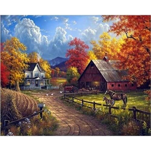 DIY 5D Diamond Painting by Number Kits, Full Drill Crystal Rhinestone Embroidery Pictures Arts Craft for Home Wall Decor FH1185