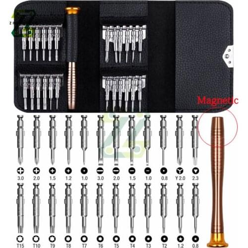 25 in 1 Screwdriver Set Magnetic Screw Driver Kit Bits Precision Set Kit Repair Disassembly Tools For Cell Phone Glasses Watch