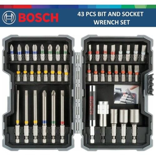 German Bosch Professional Drill Screwdriver Screwdriver Bit Set 43 Piece Original Suit