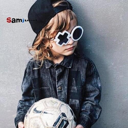 Samjune New XO Children Sunglasses Ins Modelling Trend Boy Girl Glasses Sunglasses Uv Party Decoration