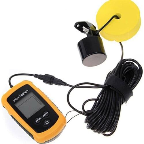 Portable Fish Finder Echo Sounder Sonar Lcd Echo Sounders Fishfinder Echo Sounder for Fishing Cable Sonar Fish Finder