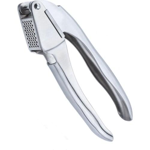 Garlic Press Stainless Steel Garlic Crusher With Streamlined Handle Mincing & Crushing Tool for Ginger, Nuts & Seeds for Kitchen