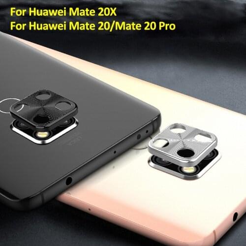 Luxury Rear Camera Lens Screens Protector Bumper Cover Case Fundas For Huawei Mate 20 Pro Mate 20X Metal Lens Ring Accessories