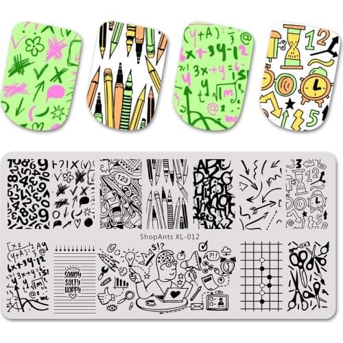 BEAUTYBIGBANG Flower Animal Nail Stamping Plates Templates Manicure Printing Stencil Tools Nails Nails Art Accessoires