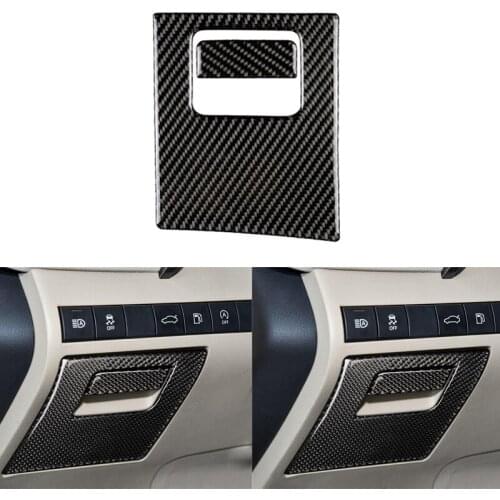 Carbon Fiber Co-pilot Storage Box Glove Box Handle Sticker Fit for Toyota Camry 2018 2019