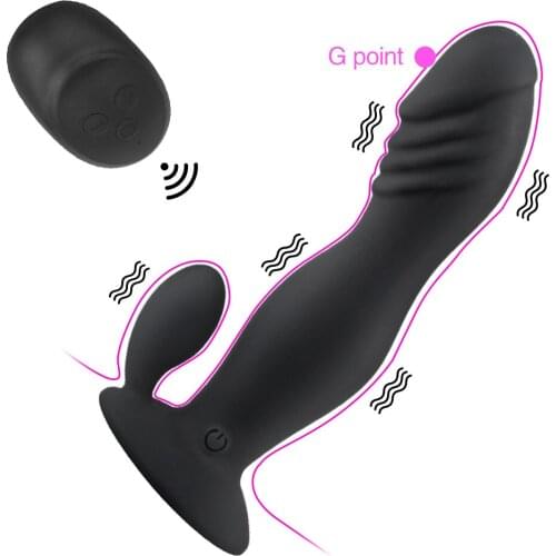 Clitoris G Spot Vibrator Adult Sex Products Penis Dildo Anal Plug Dual Vibrator Remote Control Butt Plug Male Prostate Massager