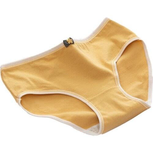 5PCS/LOT Womens Cotton Panties Comfortable Underwear Solid Girls Briefs Sexy Female Panty Lingerie M-XXL Underpants