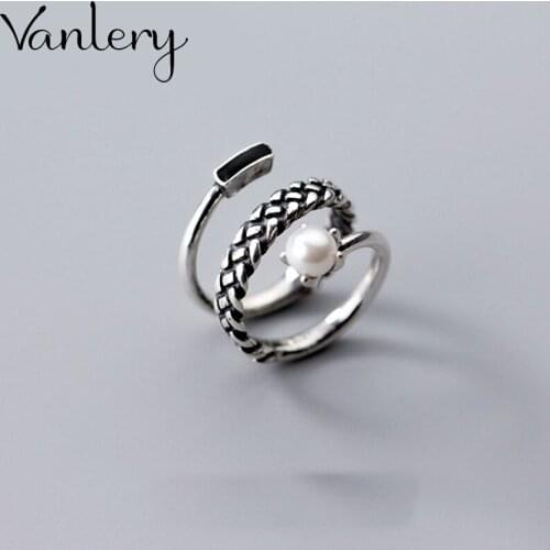 Personality Exaggerated Gothic Layer Beads Rings For Women Charm Engagement Jewelry Girls Open Finger Knuckle Rings