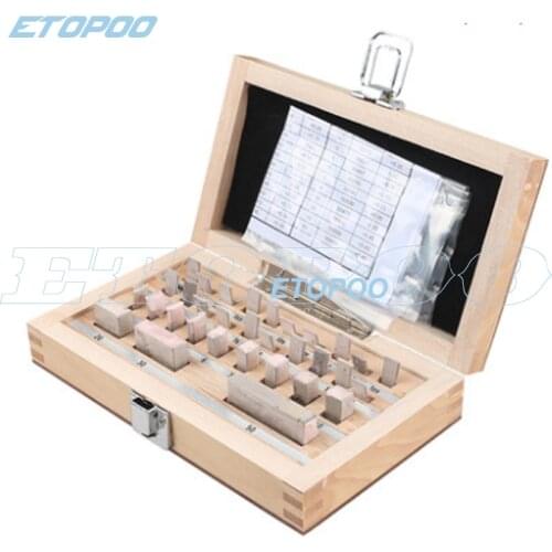 1.005-50mm 32Pcs/Set 1 grade 0 grade Inpsection Block Gauge Measurement Caliper Tool block gauge Set