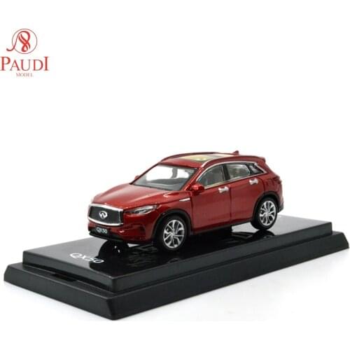 1/64 1:64 Scale Infiniti QX50 2018 Red Diecast Metal Toy Miniature Model Car Original Authorized Kids Toys Gifts Small Mini