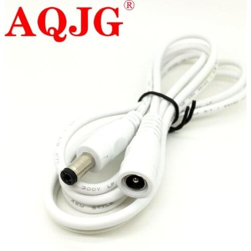 1pcs 1m 2m 3m 5m 5.5 x 2.1mm DC Power connector Jack Adapter Female TO Male extension cable Plug 5.5*2.1mm For CCTV Monitor