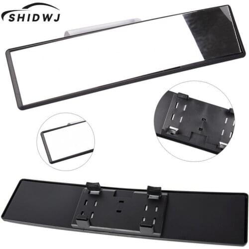 1pc 300mm Panoramic Curve Convex Interior Clip On Panoramic Rear View Mirror Car Proof Mirror Outlook Interior