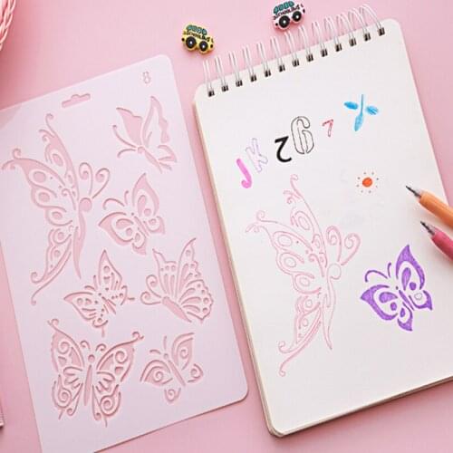 1pc Multi-Function Painting Template Drawing Ruler Album Making Handmade Materials Stencil Accessories Supplies