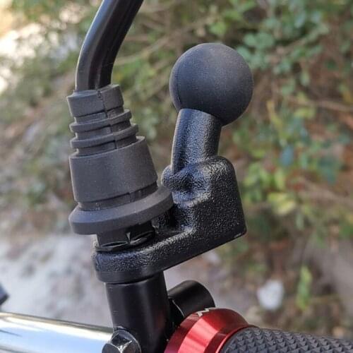 1PC Motorcycle Rearview Mirror Universal Screw Hole Base 25mm Ball Head Bracket Base
