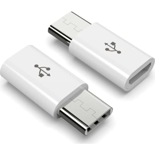 100pcs/lot Type-C USB Adapter Micro USB Female To USB 3.1 Type C Typec Male Cable Convertor Connector Fast Data Sync M-F