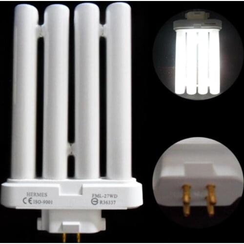 4 Rows Light Bulb 27W 4-Pin Tube Compact Light Tube Energy Saving Lamp Bulb Tube AC110V Bright Light Bulb