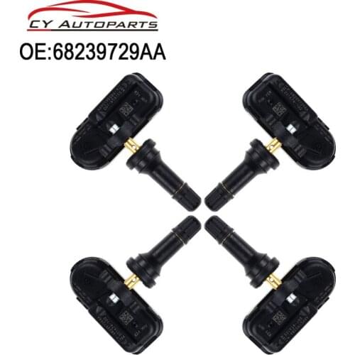 4PCS 68239729AA New Tire Pressure Monitor Sensor Fits For 2014-2017 JEEP Cherokee TPMS Sensor 433MHZ