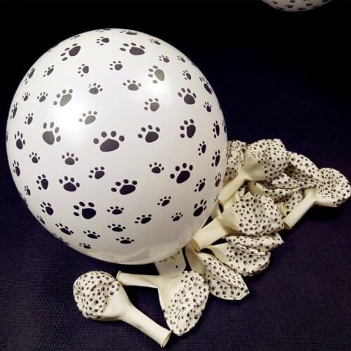 50pcs customized balloon 2.8g 12inch Paw Printing Latex Balloons Helium animals Ball Birthday Wedding Party Decor supplies Latex