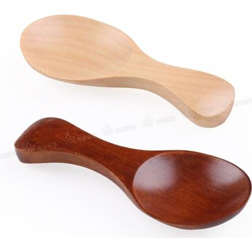 500pcs Child Milk Powder Wooden Spoon Ice Cream Milkshake Spoon Mini Sugar Spoon Salt Wood Spoons Cooking Tools Kitchen Gadgets