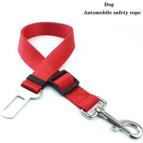 Pet Supplies Car Seat Belt Dog Seat Belt Dog Leash Vehicle Belt Adjustable Cushioning Elastic Safety Rope for Dog Cat Wholesale