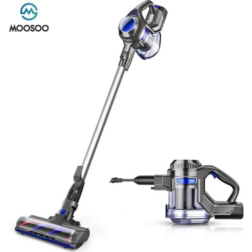 MOOSOO X6 Cordless Vacuum Cleaner 10KPa Suction 120W 2200mAh 1.3L 4 in 1 Handheld Cleaner for Hard Floor, Carpet, Pet Hair