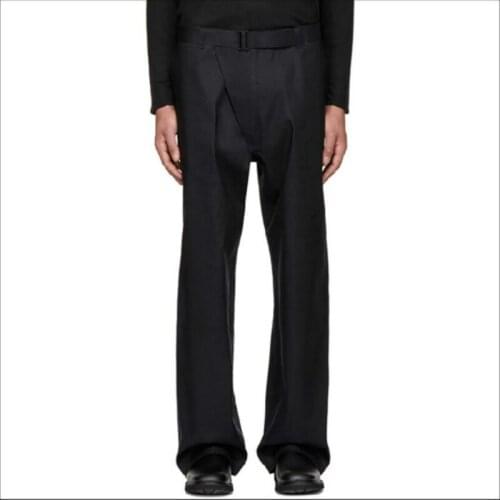 Wide Legs Pants Men Clothing Fashion Casual Super Loose Male Model Catwalk Mopping Trousers High Quality 2020 New 27-44