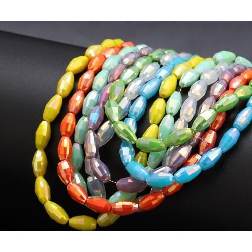 MEIBEADS 10pcs/lot Colorful Water Drop Shape Loose Spacers Beads Jewelry Accessories Fit Women Diy Beads Necklace