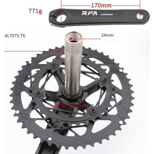 RFA Road Bicycle Chainwheel BCD 110mm Hollow Double-disc Aluminum Alloy 22-speed 170mm 34-50T 105 Kit Iamok Bike Parts