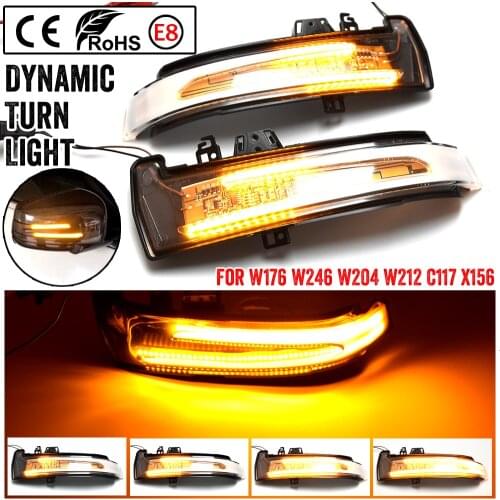Dynamic Led Turn Signal Rearview Mirror Indicator Blinker Light For Mercedes Benz W204 W176 W212 CLA A B C E S GLA GLK CLS Class