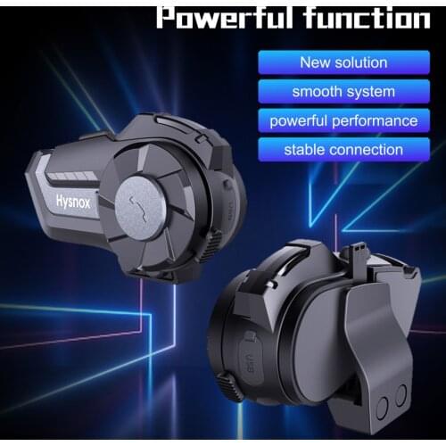 Hysnox HY-01S Motorcycle BT Intercom with Helmet BT Headset Waterproof Universal Communication System for Bike Motorcycle