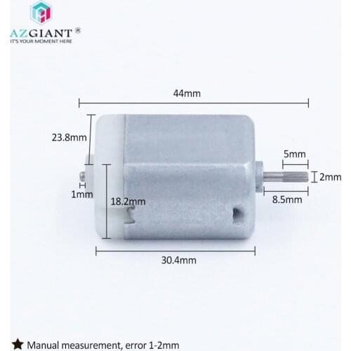 AZGIANT Knurled Shaft 8.5mm 12V Micro DC Carbon Brush Automotive Power Door Repair Lock Motor Car Accessories