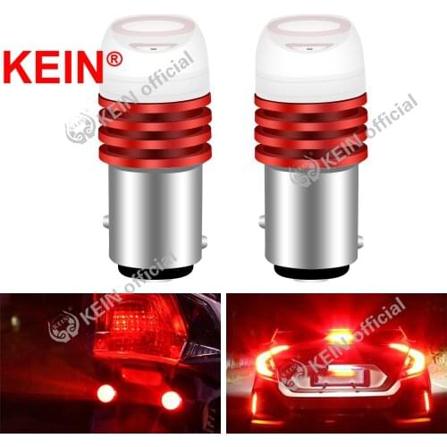 KEIN 2PCS 5Flashs Led 1157 Strobe P21W Led 1157 BAY15D P21/5W Led Bulb Car Light Vehicle Lamp Brake Stop Backup Turn Signal Lamp