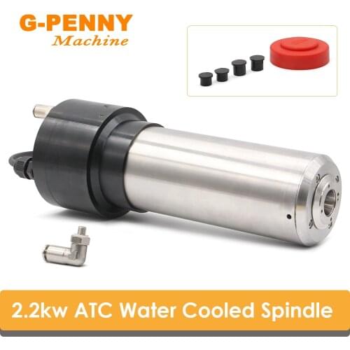 New Arrival! 2.2kw Water Cooled Spindle ATC Spindle Motor 220v Rotating spdeed 24000rpm 4 Pole 800Hz Blind rivet IS020-15