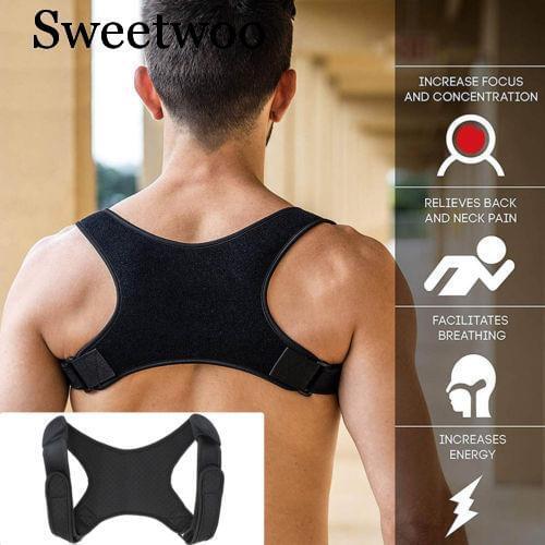 New Posture Corrector Back Support Belt Shoulder Bandage Corset Back Orthopedic Spine Posture Corrector Back Pain Relief