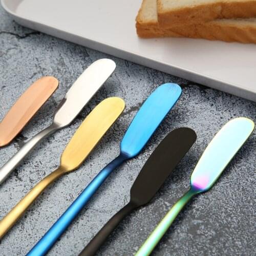 Stainless Steel Butter Knife Cheese Dessert Jam Spreaders Cream Knifes Utensil Cutlery Dessert Tools for Toast Breakfast Tool